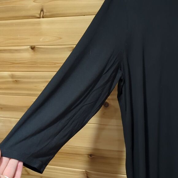 J. Jill Womens Dress Large Black Wearever Collection Casual Dress - Picture 3 of 9